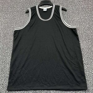 Venus Basketball Jersey Shirt Men 50-52 Black Blank Plain Sleeveless
